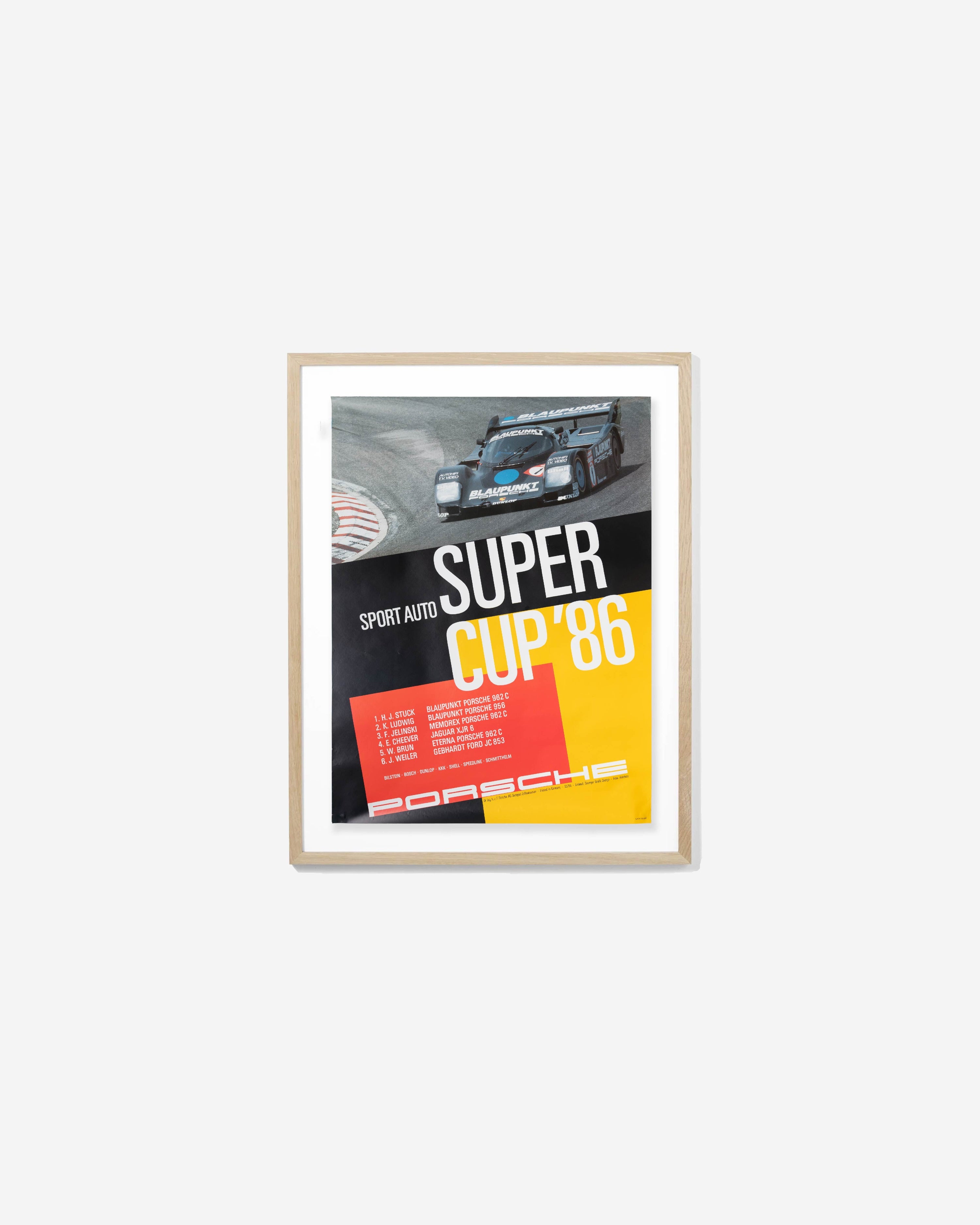 '86 Porsche Super Cup Poster